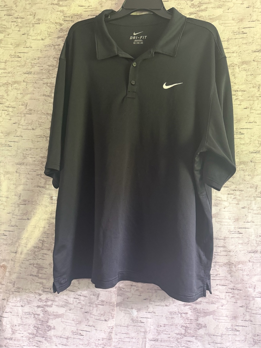 Nike Black Polo Shirt with White Swoosh